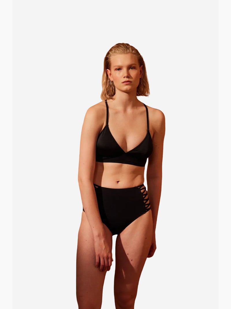 Parte de baixo de biquíni basic high fashion penti Preto - Kiabi