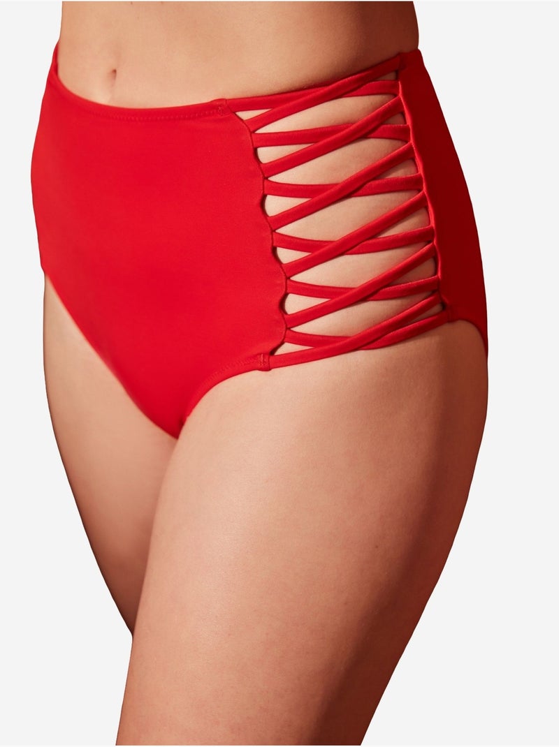 Parte de baixo de biquíni basic high fashion penti Vermelho - Kiabi