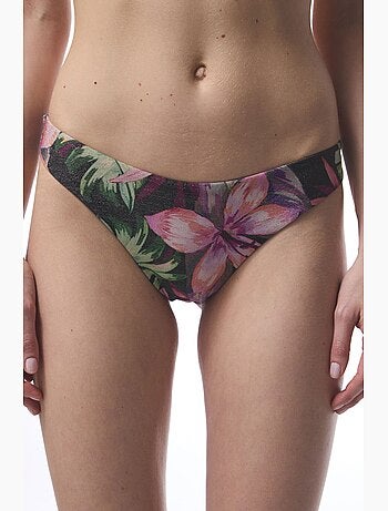 Parte de baixo de biquíni brasileira briella com padrão floral penti
