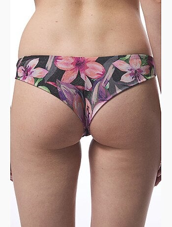 Parte de baixo de biquíni brasileira briella com padrão floral penti