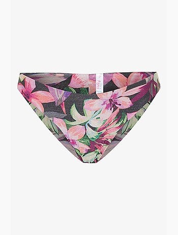 Parte de baixo de biquíni brasileira briella com padrão floral penti