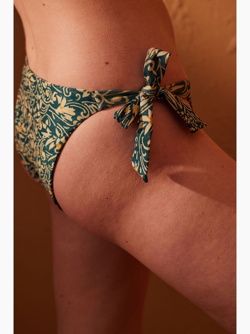 Parte de baixo de biquíni brasileira elegante penti Verde floresta - Kiabi