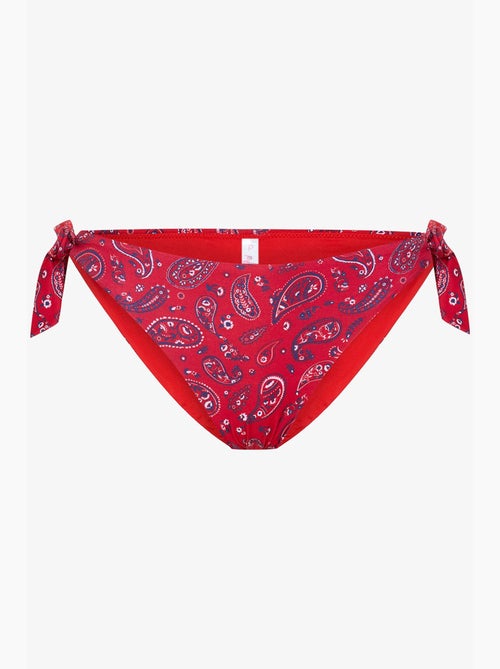 Parte de baixo de biquíni brasileiro bandana com padrão étnico e fivela penti - Kiabi Parte de baixo de biquíni brasileiro bandana com padrão étnico e fivela penti - Kiabi