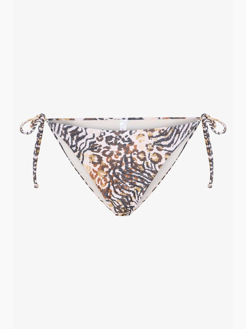 Parte de baixo de biquíni brissa com padrão leopardo penti Branco Preto - Kiabi