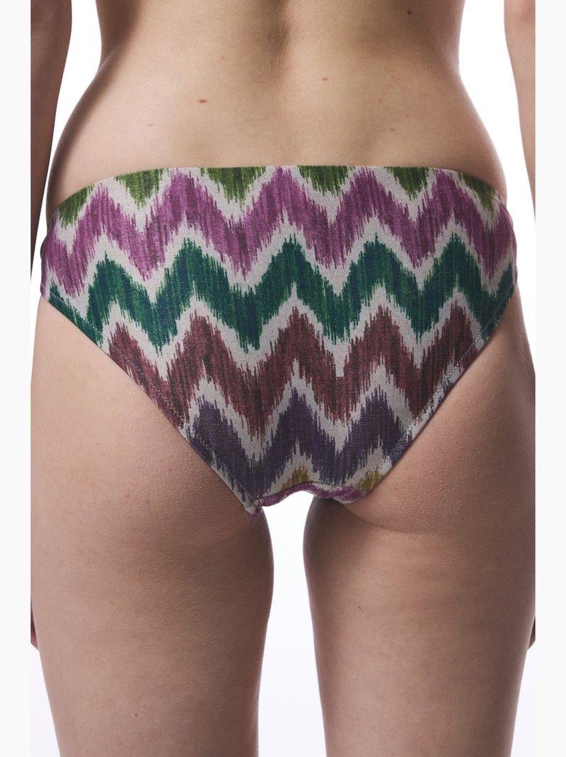 Parte de baixo de biquíni celine com fivela lateral em zigzag penti Verde - Kiabi