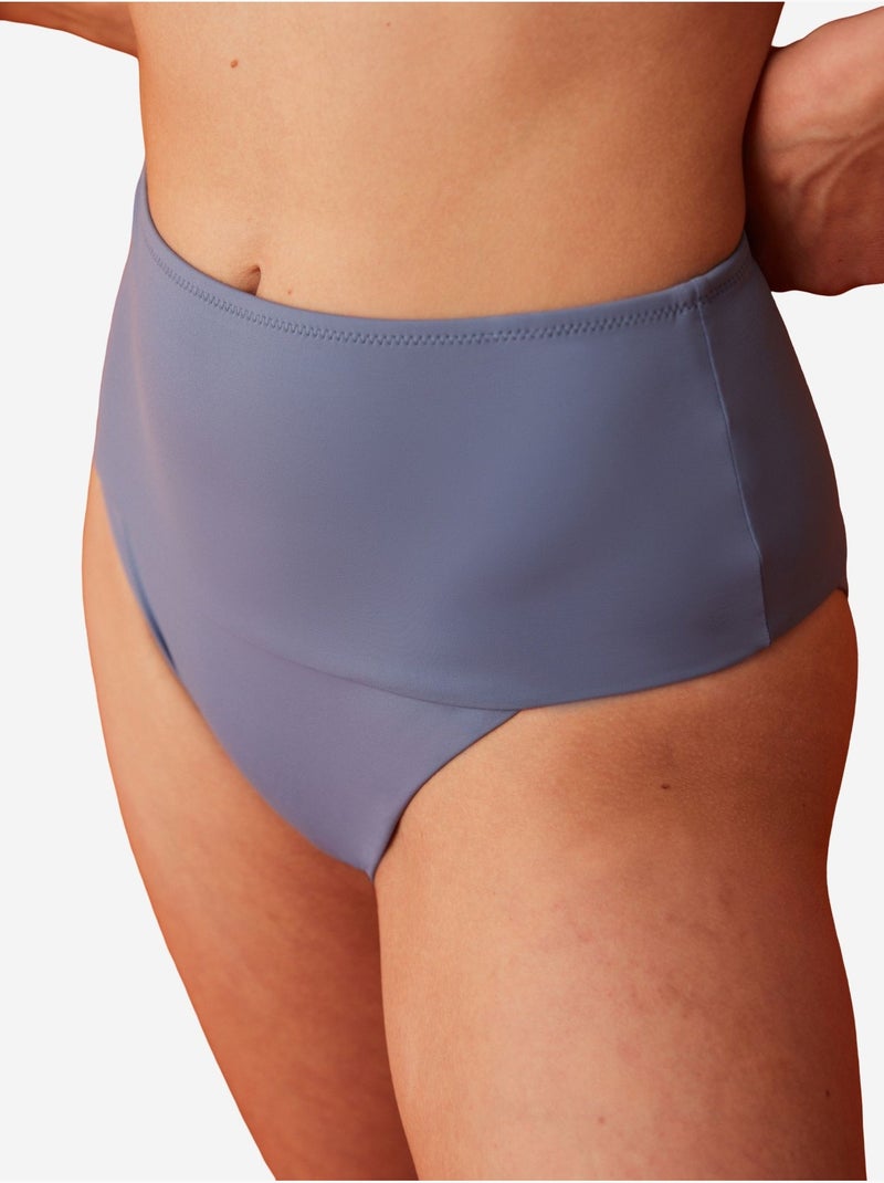 Parte de baixo de biquíni clean vintage de cintura alta penti Azul - Kiabi