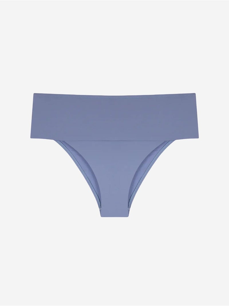 Parte de baixo de biquíni clean vintage de cintura alta penti Azul - Kiabi