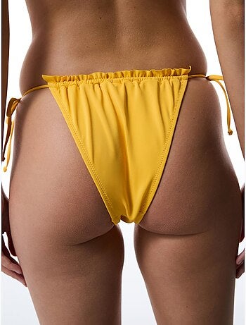 Parte de baixo de biquíni de cintura baixa com laço super frill penti