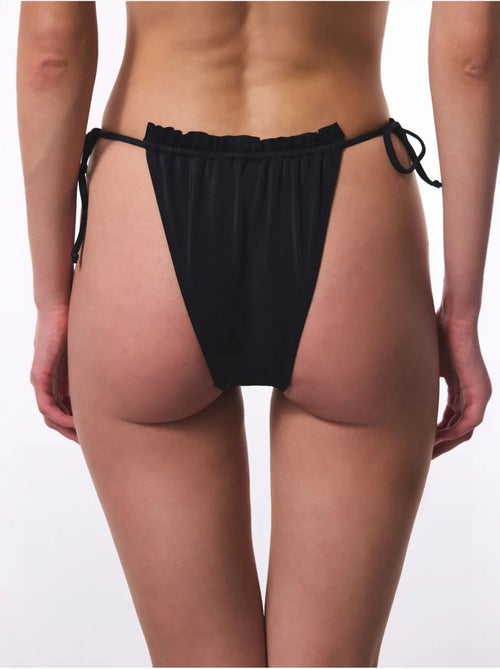 Parte de baixo de biquíni de cintura baixa com laço super frill penti - Kiabi Parte de baixo de biquíni de cintura baixa com laço super frill penti - Kiabi