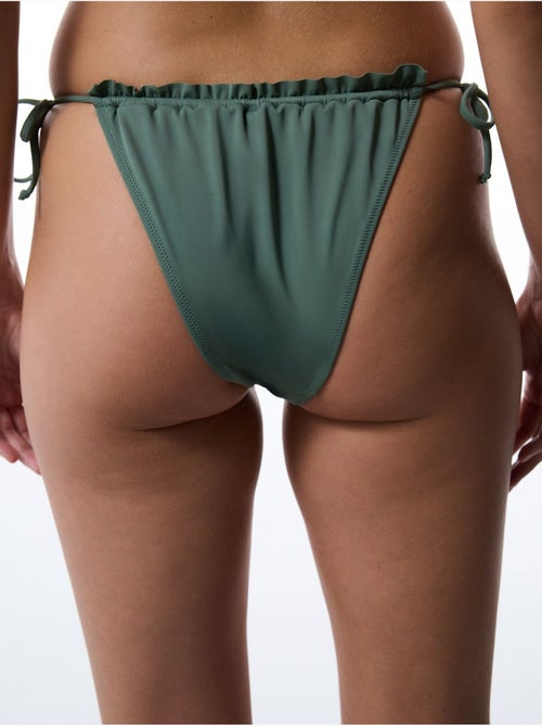 Parte de baixo de biquíni de cintura baixa com laço super frill penti - Kiabi Parte de baixo de biquíni de cintura baixa com laço super frill penti - Kiabi