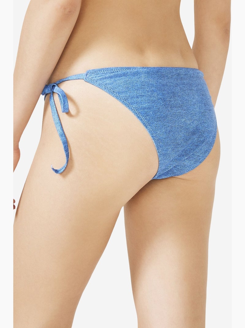 Parte de baixo de biquíni feminina look penti Azul-safira - Kiabi