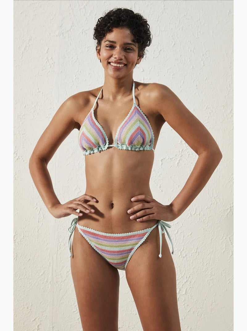 Parte de baixo de biquíni feminina maya penti Verde menta - Kiabi