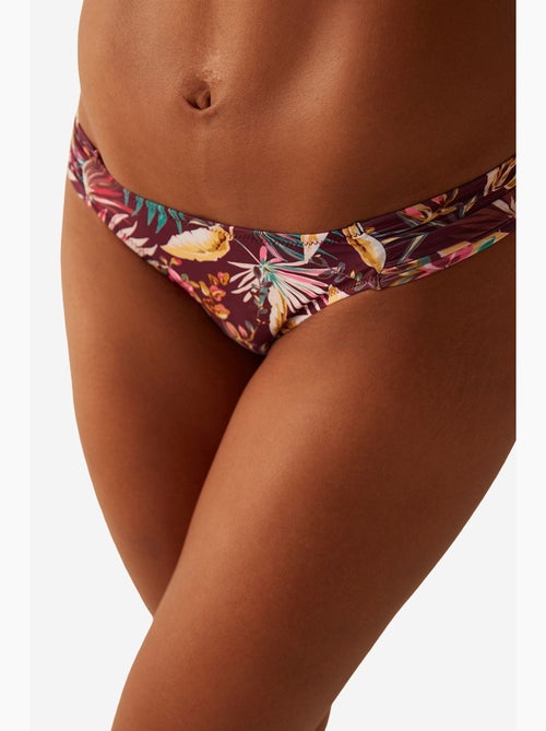 Parte de baixo de biquíni hipkini bali com estampa tropical penti - Kiabi