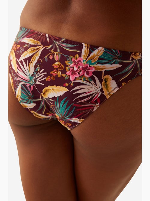 Parte de baixo de biquíni hipkini bali com estampa tropical penti - Kiabi