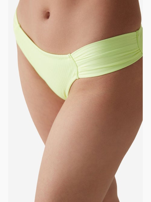 Parte de baixo de biquíni hipster neon lively com detalhe franzido penti - Kiabi Parte de baixo de biquíni hipster neon lively com detalhe franzido penti - Kiabi