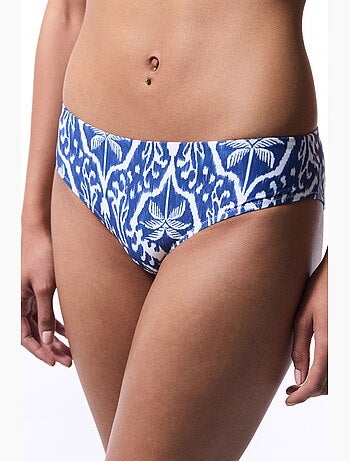 Parte de baixo de biquíni island com estampado de folhas penti