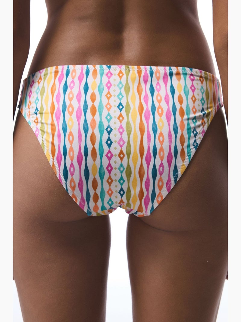 Parte de baixo de biquíni mae às riscas em macramé penti Branco - Kiabi