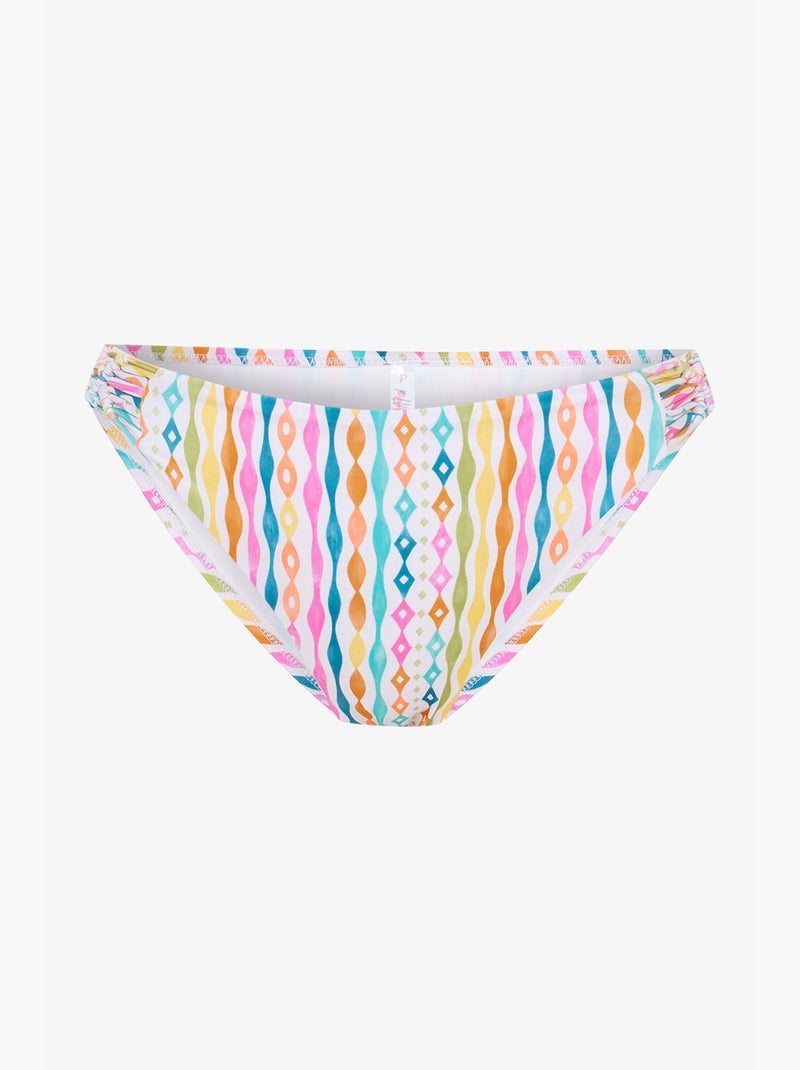 Parte de baixo de biquíni mae às riscas em macramé penti Branco - Kiabi