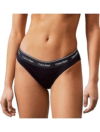 Parte de Baixo de Biquíni Preta Calvin Klein Jeans KW0KW02428 para Mulher
