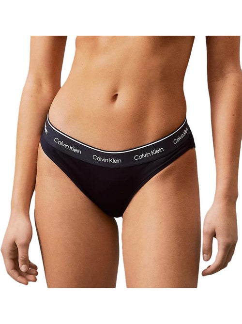 Parte de baixo de biquíni preta calvin klein jeans kw0kw02428 para mulher - Kiabi