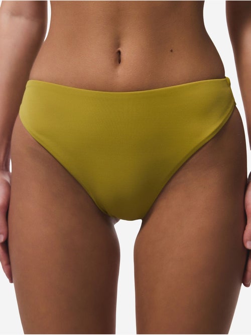 Parte de baixo de biquíni slip de cintura subida e perna alta penti - Kiabi Parte de baixo de biquíni slip de cintura subida e perna alta penti - Kiabi