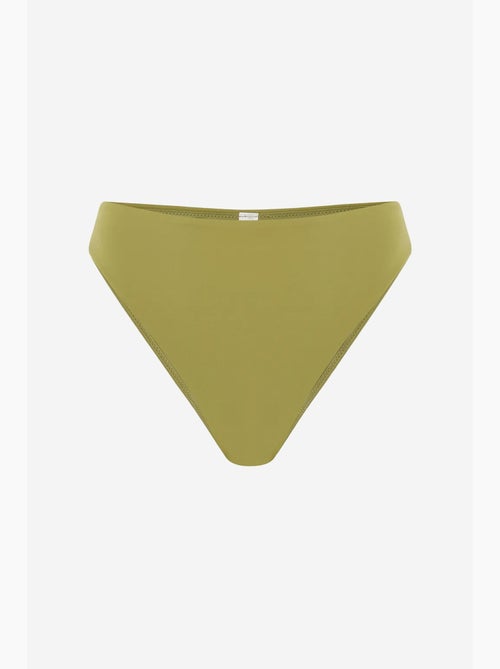 Parte de baixo de biquíni slip de cintura subida e perna alta penti - Kiabi Parte de baixo de biquíni slip de cintura subida e perna alta penti - Kiabi