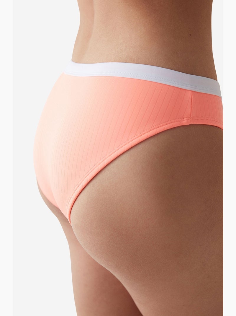 Parte de baixo de biquíni slip neon beach penti Laranja-claro - Kiabi