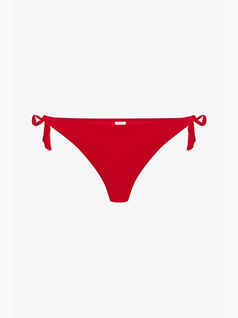 Parte de baixo de biquíni string de cintura baixa penti Vermelho - Kiabi