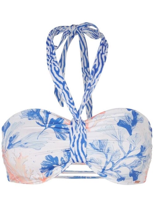 Parte de Cima de Biquíni Azul Retro O'Neill para Mulher - Kiabi