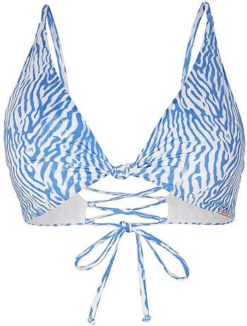 Parte de Cima de Biquíni O'Neill Charlotte para Mulher Branco/Azul