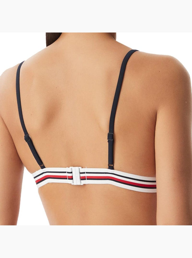 Parte de cima de biquíni triângulo tommy hilfiger marine para mulher Azul-marinho - Kiabi