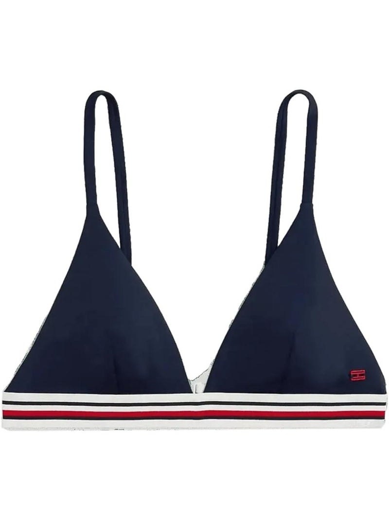 Parte de cima de biquíni triângulo tommy hilfiger marine para mulher Azul-marinho - Kiabi