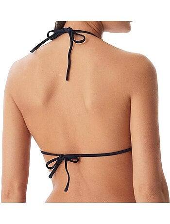 Parte de cima de biquíni triângulo tommy hilfiger para mulher em azul-marinho/branco/vermelho