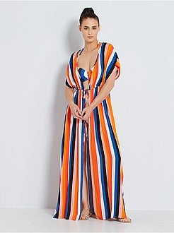 Parte de cima de fato de banho com faixa às riscas - Kiabi