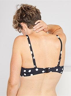 Parte de cima de fato de banho com pontilhado - Kiabi