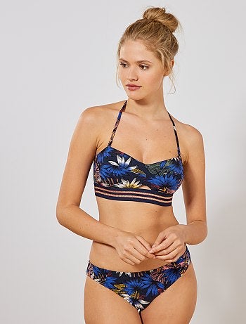 Parte de cima de fato de banho em faixa - Kiabi