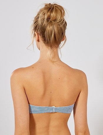 Parte de cima de fato de banho em faixa - Kiabi