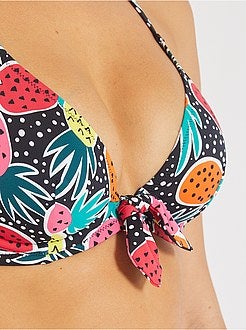 Parte de cima de fato de banho em triângulo com armação - Kiabi