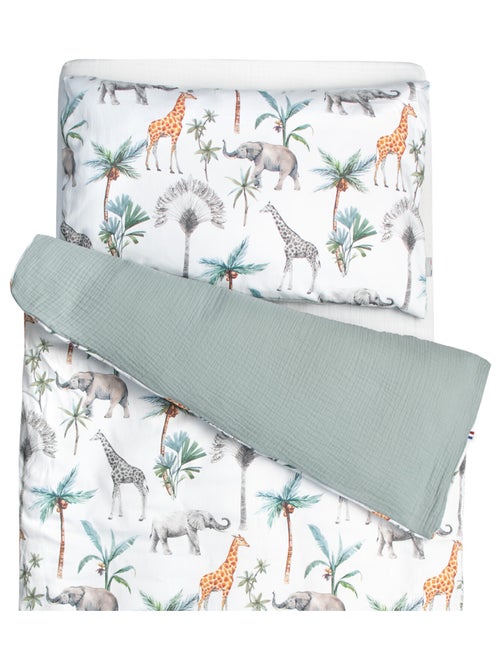 Parure de cama bebê reversível em gaze de algodão | sevira kids - Kiabi
