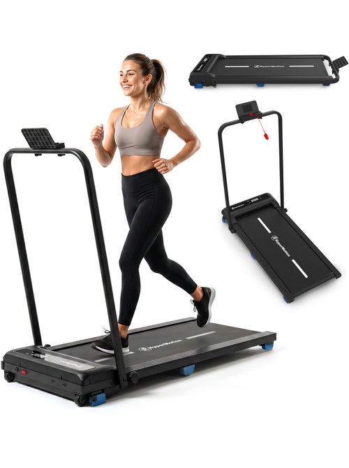 Passadeira de caminhada e corrida motorizada 2 em 1 walkpad hypermotion até 10 km/h - Kiabi Passadeira de caminhada e corrida motorizada 2 em 1 walkpad hypermotion até 10 km/h - Kiabi