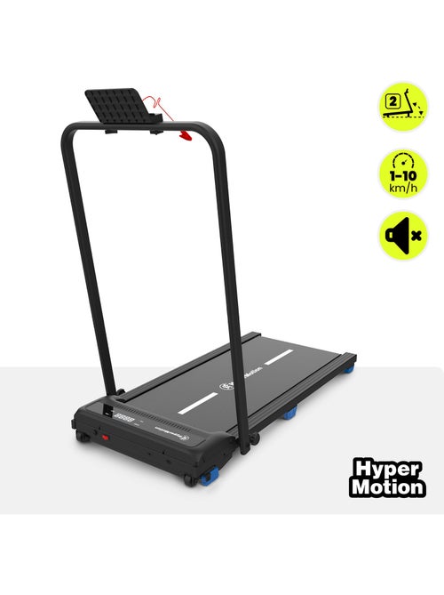 Passadeira de caminhada e corrida motorizada 2 em 1 walkpad hypermotion até 10 km/h - Kiabi Passadeira de caminhada e corrida motorizada 2 em 1 walkpad hypermotion até 10 km/h - Kiabi