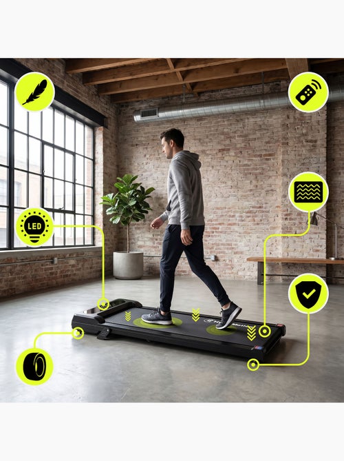 Passadeira de caminhada motorizada sob a secretária walkpad hypermotion até 6 km/h - Kiabi Passadeira de caminhada motorizada sob a secretária walkpad hypermotion até 6 km/h - Kiabi