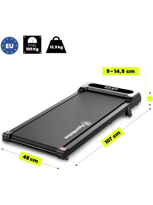 Passadeira de caminhada motorizada sob a secretária walkpad hypermotion até 6 km/h - Kiabi Passadeira de caminhada motorizada sob a secretária walkpad hypermotion até 6 km/h - Kiabi