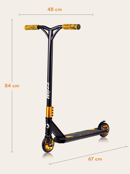 Patinete acrobático - LIONELO Whizz - Guiador largo - Rolamentos ABEC-9 - Preto - Kiabi Patinete acrobático - LIONELO Whizz - Guiador largo - Rolamentos ABEC-9 - Preto - Kiabi
