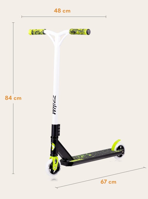 Patinete acrobático - LIONELO Whizz - Guiador largo - Rolamentos ABEC-9 - Preto - Kiabi Patinete acrobático - LIONELO Whizz - Guiador largo - Rolamentos ABEC-9 - Preto - Kiabi