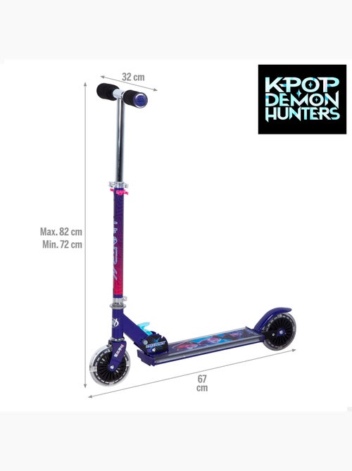 Patinete dobrável kpop demon hunters com luzes, capacidade máxima de 50 kg - Kiabi Patinete dobrável kpop demon hunters com luzes, capacidade máxima de 50 kg - Kiabi
