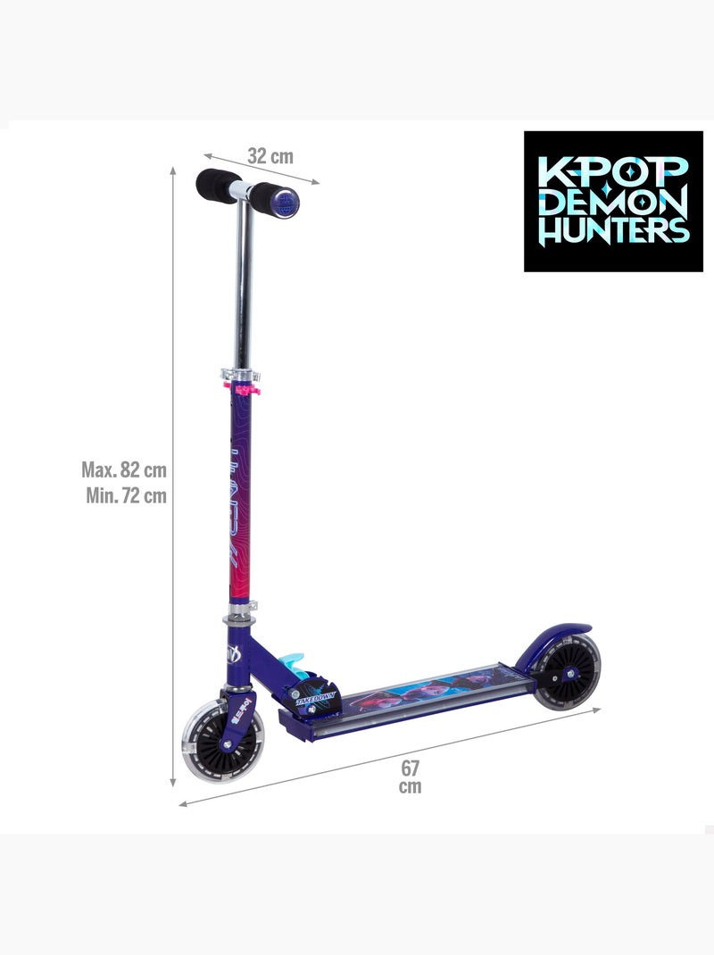 Patinete dobrável kpop demon hunters com luzes, capacidade máxima de 50 kg N/D - Kiabi
