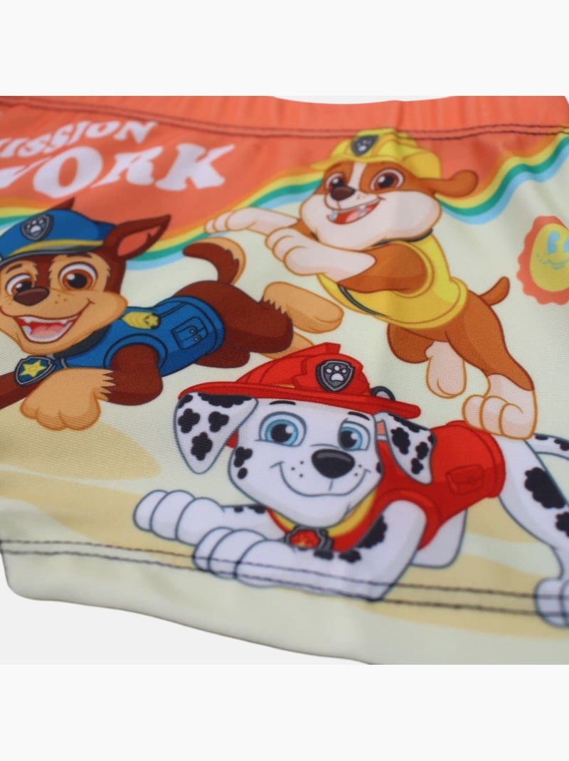 Paw Patrol - Boxer de banho menino estampado Laranja - Kiabi