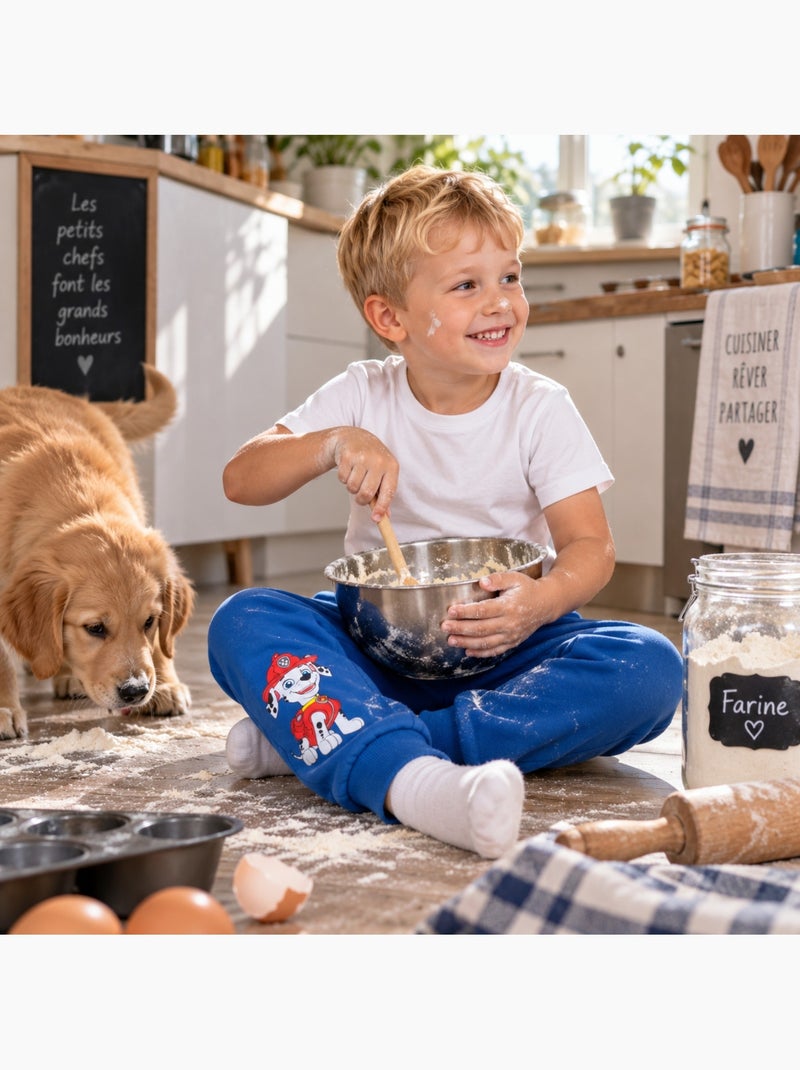 Paw patrol - calças de treino estampadas, de corte largo, com pernas justas Azul - Kiabi