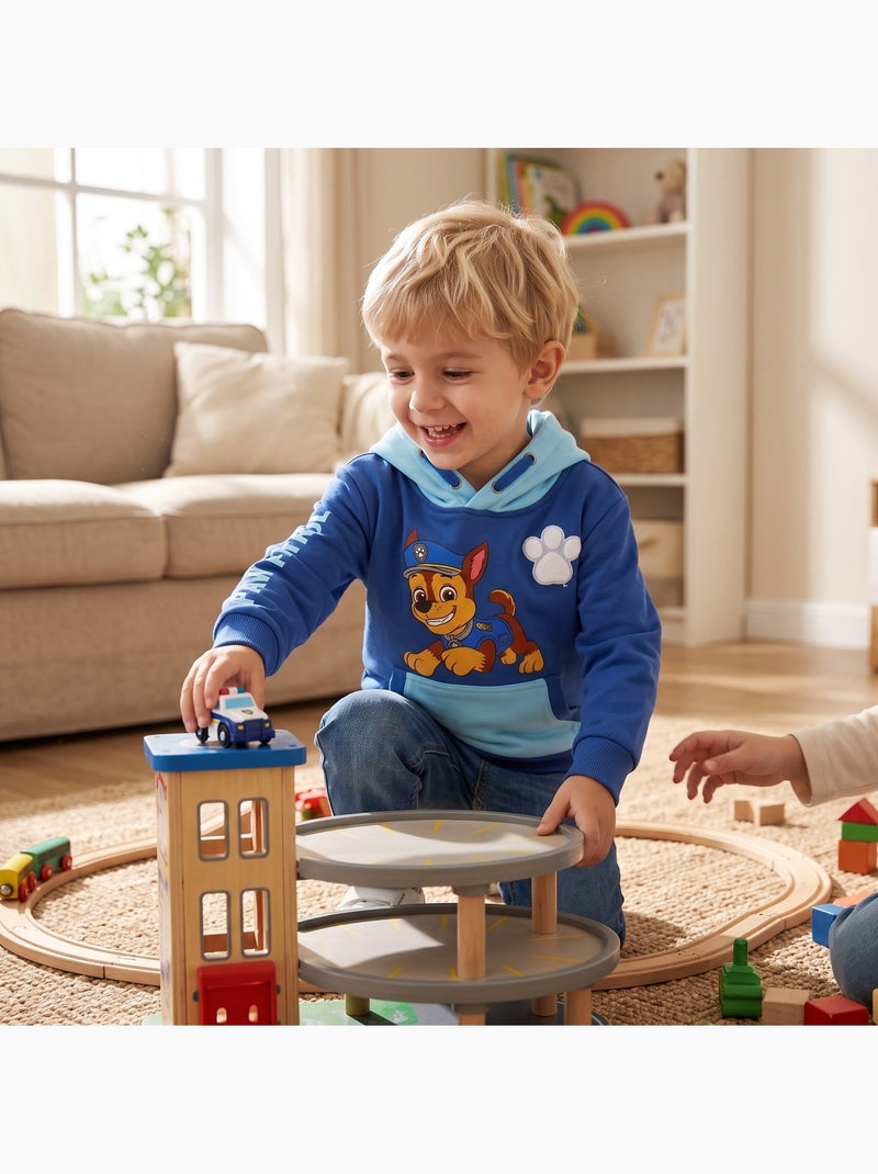 Paw patrol - camisola com capuz estampada, bolso tipo canguru Azul - Kiabi